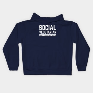 Social Vegetarian Kids Hoodie